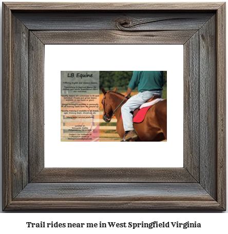 trail rides near me in West Springfield, Virginia